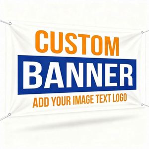 Banderoles personnalisées en polyester de toutes tailles, impression de votre logo, construction à œillets aux quatre coins, durable, conception rapide et gratuite - Product Image 1