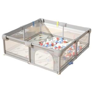 Valla Protectora Plegable para Bebés con Tela de Felpa, Forma Cuadrada, para Niños de 3 a 6 Años - Recinto de Juego para el Suelo del Hogar - Product Image 5