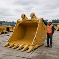 Godet de pelle hydraulique renforcé en acier au manganèse pour travaux lourds, adapté aux excavatrices de 1 à 50 tonnes pour l'exploitation minière et la pierrierie