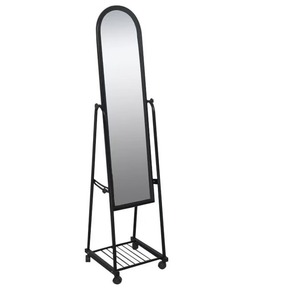 Miroir moderne debout de cadre de plancher de vente chaude avec le miroir debout de plancher de ménage de roue, miroir debout bon marché - Product Image 1