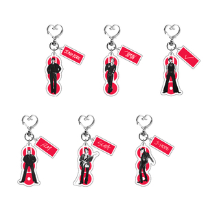 Porte-clés tendance en acrylique Spot Arirng JIN RM SUGA JIMIN V J-Hope JUNG, pendentif de sac, souvenir de style identique à celui des idoles - Product Image 1