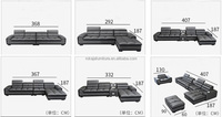 Hot Selling 1 2 3 5 7-Sitzer Leders ofa Luxus Multifunktion ales Leders ofa mit Lautsprechern Wohnzimmer L-förmiges Ecksofa