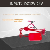 Pengisi daya baterai portabel USB tipe-c 5W, pengisi daya baterai dengan kabel Data multifungsi, 2 klip baterai untuk penggunaan ponsel & kamera