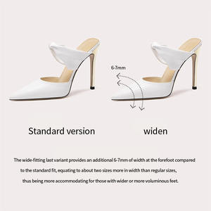 Décoration Mode Luxe Été Talons Aiguilles Blanc Talons Hauts Femmes Sandales Chaussures De Mariage pour Mariée Femmes Chaussures - Product Image 5