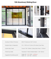 Porte coulissante d'angle panoramique en aluminium robuste pour patio, avec double vitrage, pour maison |   Aluguard