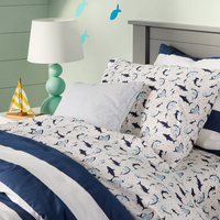 Parures de draps ajustés imprimées en tissu polyester respirant et écologique, avec motif personnalisé OEM, pour toutes les saisons