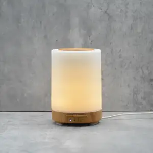 Diffusore di aromi a base di venature di legno chiaro caldo da 220ML umidificatore a nebbia fine