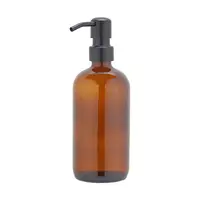 Amber Liquid Soap Dispensers, Glass Soap Dispenser Bottle