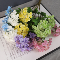Grosir bunga Hydrangea sentuhan asli karangan bunga Hydrangea sentuhan nyata dengan buah grosir Hydrangea buatan