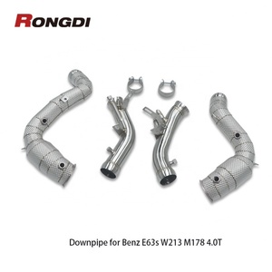 Tuyau d'échappement haute performance en acier inoxydable 304 avec bouclier thermique pour Mercedes Benz E63s W213 M178 4.0T avec filtre à particules OPF - Product Image 1