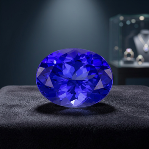 10X14mm พลอย tanzanite เจียระไนแบบธรรมชาติทรงรี - Product Image 3