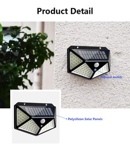 Luces <span class=keywords><strong>Solares</strong></span> de Pared con Sensor de Movimiento <span class=keywords><strong>para</strong></span> <span class=keywords><strong>Jardín</strong></span>, Alta Calidad, Precio Económico, Lámpara de 100 LED <span class=keywords><strong>para</strong></span> Porche, <span class=keywords><strong>Jardín</strong></span>, Valla, Garaje - Product Image 6