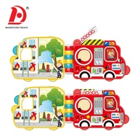 HUADA Vente en gros Nouveautés Livres interactifs pour bébés Voitures électriques de dessin animé Jouets éducatifs pour l'apprentissage précoce des enfants