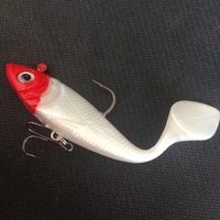Offres Spéciales 11cm/19.4g artificielle Simulation T QUEUE Swimbait De Pêche doux leurre plomb Poissons