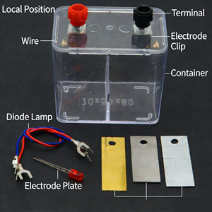 Lise Fizik ve Kimya Öğrencileri için Elektrokimyasal Deney Gösteri Modeli Galvanik Hücre Elektrolizi - Product Image 2