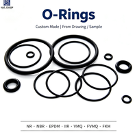 Maßgefertigter Gummi-O-Ring Geformt Shore 30-80A Härte -60-230 ℃   Silikon FKM NBR Dichtung mit Hydraulikanschlüssen Hohe Zugfestigkeit