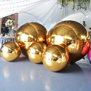 Boule à miroir géante aux couleurs personnalisées 0.4m à 3m de ballons métalliques grosses boules gonflables géantes brillantes pour la décoration d'événements - Product Image 1
