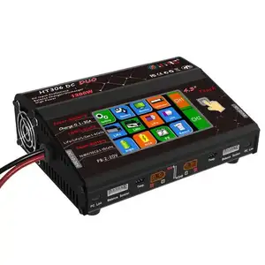 HTRC HT306 300W*2 30A*2 Dual Port 4.3 Color LCD Touch Screen for Lilon/LiPo/LiFe/LiHV PB Battery RC Balance Charger toys