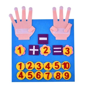 Feutre enseignement jouets crayon végétal calcul tableau d'illumination pour enfants cadeau pour enfants activité maternelle - Product Image 4