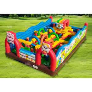 Outdoor Inflatable Commercial House Slide and Jumping Castles With Blower Kids' Large <b>Trampoline</b> Park Inflatable <b>Trampoline</b> Park - Product Image 5