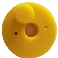 Filtre en mousse de polyuréthane réticulé jaune de forme personnalisée fabriqué en Chine