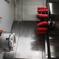 Torno CNC SK50 Especializado del Fabricante para el Procesamiento de Anillos de Sellado, Torreta de 12 Posiciones, Aspiradora y Software de Diseño