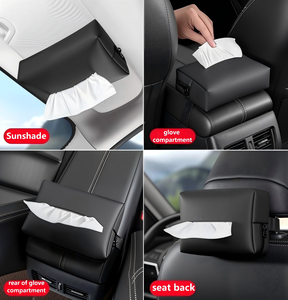 Auto-Montierter Taschenhalter mit Armlehnenfach, Rücksitz-Sonnenschutz, Taschentuch-Aufbewahrung & Tasche für Auto-Innenausstattung - Product Image 3
