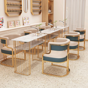 Silla Moderna de Metal para Salón de Uñas, Silla Tapizada con Acabado Dorado, Asiento de Descanso para Comedor o Salón - Product Image 1