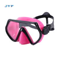 Masque de plongée JYF de haute qualité pour adultes, à grand champ de vision, avec une seule lentille, vente en gros