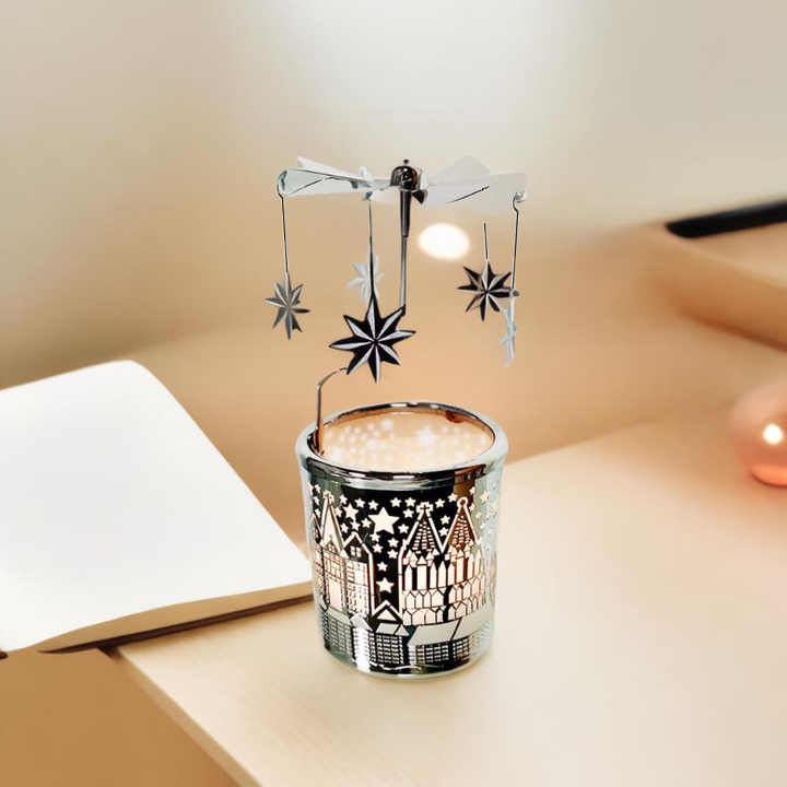 Astrology Wheel Tealight Candle Holder