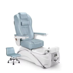 Chaise de massage de salon de beauté professionnelle de luxe européenne moderne avec pompe de vidange pour salon de manucure et pédicure - Product Image 1