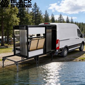 Kit de conversión compacto Vanlife <span class=keywords><strong>Camper</strong></span> Vanbox para autocaravana, caja deslizable para <span class=keywords><strong>Ford</strong></span> <span class=keywords><strong>Transit</strong></span>, muebles de camping para autocaravana, aluminio ligero y resistente. - Product Image 1