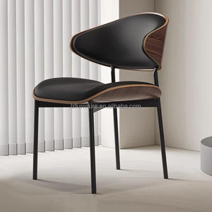 Sillas de Comedor de Cuero Modernas y Lujosas con Estructura Metálica, Muebles para el Hogar, Oficina y Apartamento, Materiales Personalizables - Product Image 5
