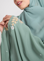 Robe musulmane YKA042 pour femmes, vêtements islamiques, hijabs, abaya traditionnelle en mousseline de haute qualité, design brodé surdimensionné