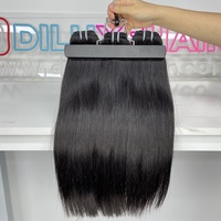 DiLuxe Bundles de Cheveux Bruts Birmans Épais et Soignés, 8 à 30 pouces # Cheveux humains 1B lisses comme des baguettes, sans produits chimiques