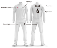 Jersey Sepak Bola Lengan Panjang Setengah Resleting Musim Dingin untuk Pria Wanita Desain Warna-Blok Setelan Latihan Hari Pertandingan untuk Lari di Luar Ruangan
