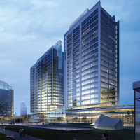 Venta caliente prefabricado de gran altura de acero edificio de apartamentos fábrica CENTRO COMERCIAL