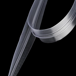 <span class=keywords><strong>Fermeture</strong></span> éclair double en plastique translucide PE à <span class=keywords><strong>clip</strong></span>, vente en gros, pas cher - Product Image 3
