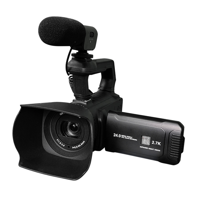 New Deal Professional Digital 2.7K FHD Handheld Camcorder 10X Optical Zoom CMOS Face Detection IR Night Capture Video Camera