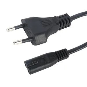 2.5 a 250v plug eu 2 pin ac power cord CEE 7/16 european Plug To IEC 60320 C7 Power Cord 1.5m power cable