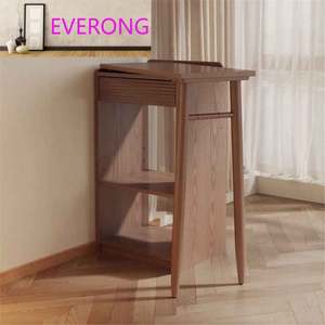 Table de bar rétractable moderne en bois massif pour petits appartements de luxe, salons ouverts, balcon, café et loisirs - Product Image 3