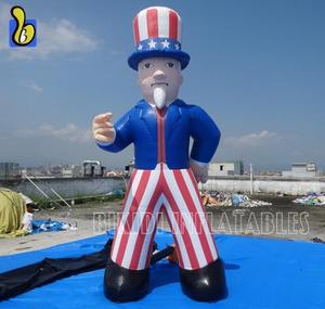 20FT bandiera USA mascotte gonfiabile <span class=keywords><strong>zio</strong></span> Sam figura palloncino decorazione Festival - Product Image 6