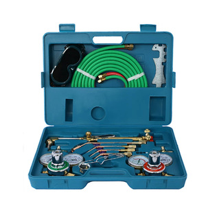 Kit de soudage et de découpe de style américain CFWELD, ensemble de torche en laiton avec manomètres et flexibles pour travaux sur métal - Product Image 1