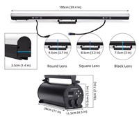 Barre de lumière LED numérique à pixels RGB à changement de couleur, étanche IP65, contrôle Artnet DMX512, haute qualité RZ, pour DJ, scène, fête