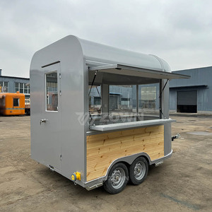 Stainless Steel Electric Towable Food <b>Trailer</b> Mobile Catering <b>Concession</b> <b>Trailer</b> Factory Direct CE Approved - Product Image 2