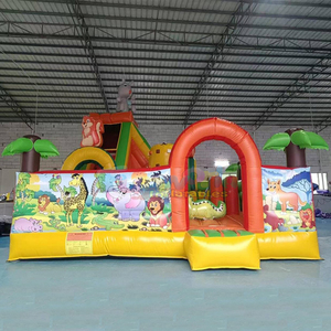 Château gonflable pour tout-petits, aire de jeux gonflable avec toboggan, château gonflable animalier - Product Image 2