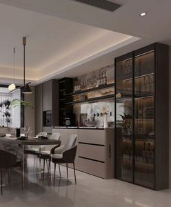 ตู้ครัวไม้สีขาวหรูหราทันสมัย - Product Image 3