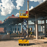 Livraison gratuite 4m 6m 8m 10m 12m 14m 16m Plateforme de travail en hauteur autopropulsée portable Plateforme élévatrice à ciseaux électrique