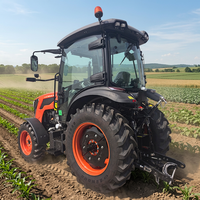 Tracteur agricole chinois 75 CV avec pelle rétrocaveuse et chargeur frontal