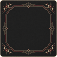 Tapis de Mahjong Américain Grand Format 31,5x31,5 Pouces Antidérapant Silencieux en Feutre Néoprène Housse de Table Accessoires en Gros